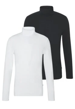 Pier One 2 Pack - Longsleeve - White/Black