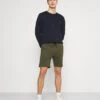 Pier One 2 Pack - Shorts - Black/Olive