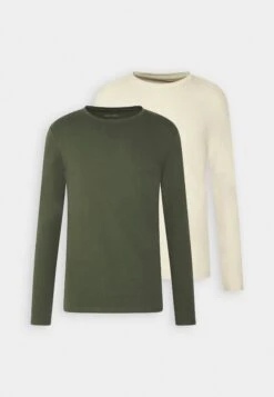 Pier One 2 Pack - Longsleeve - Off-White/Dark Green 12 Pier One 2 Pack - Longsleeve - Off-White/Dark Green -Pier One 9c9be42cf4404e85bbbe9c7022e4cedf