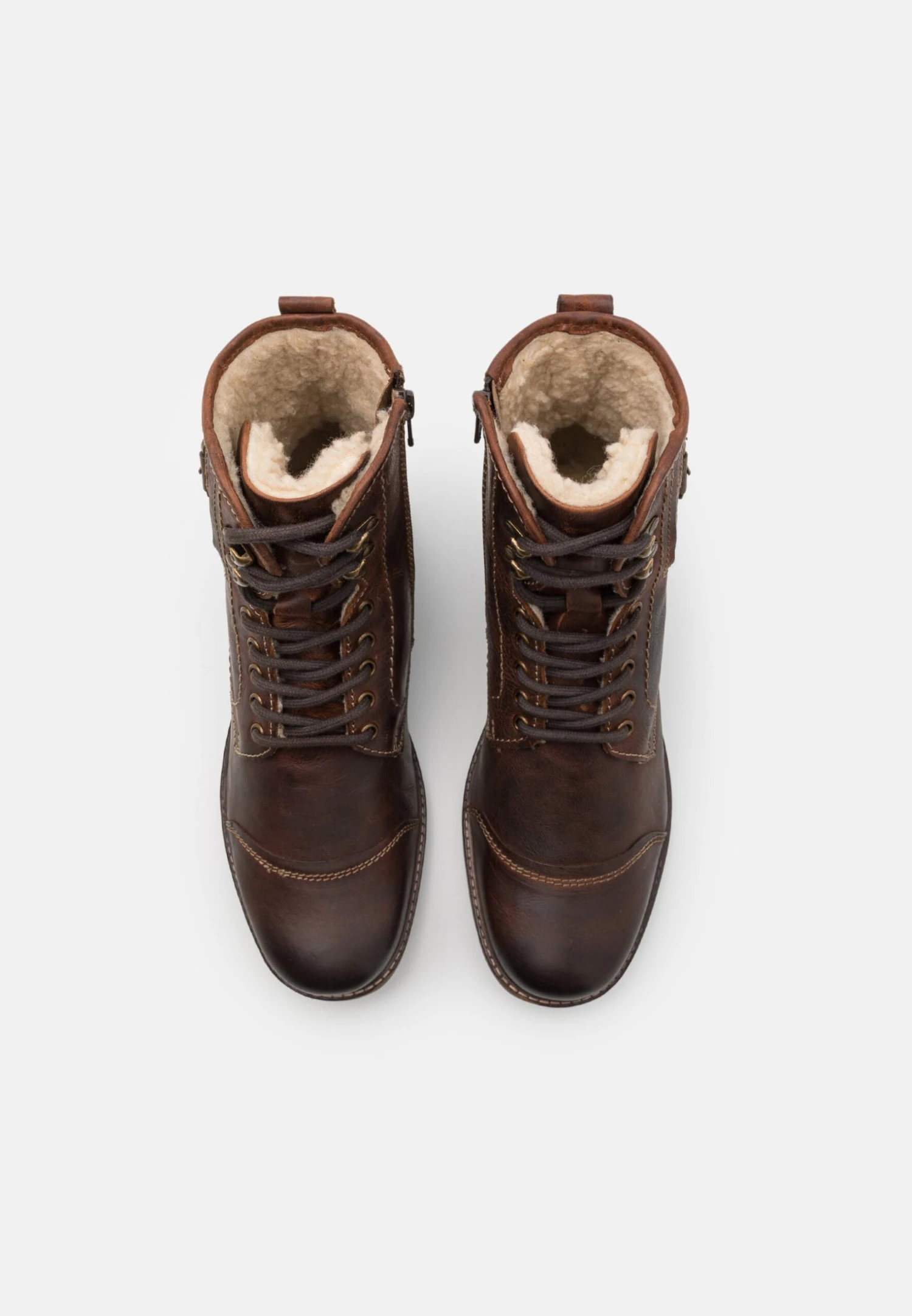 Pier One Leather - Veterboots - Brown 6 Pier One Leather - Veterboots - Brown - Afbeelding 4