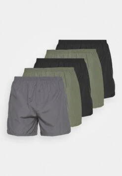 Pier One 5 Pack - Boxershort - Black/Khaki/Dark Grey -Pier One aabf1b6cd2d84a338064454393e5f372
