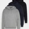 Pier One 3 Pack - Sweater - Dark Blue/Black/Mottled Grey